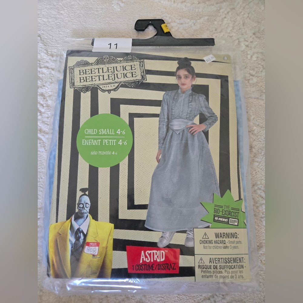 Beetlejuice Astrid Costume for Kids New Size Small